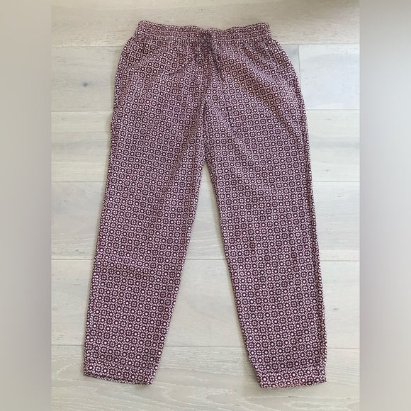 J. Crew Geo print drawstring pants sz 4 - Picture 2 of 6